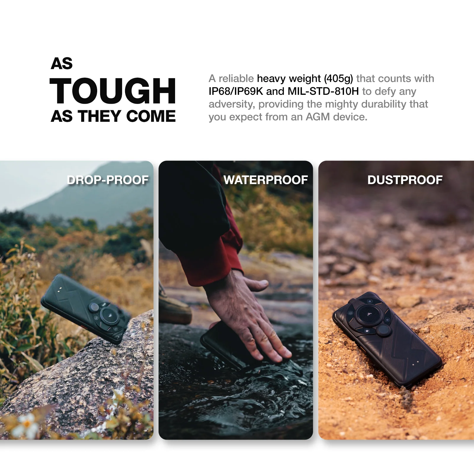 AGM G2 Guardian | 5G Unlocked Rugged Smartphone | Thermal Monocular Long Detection Range: 500m/yd | 10 mm Objective Lens - Image 9
