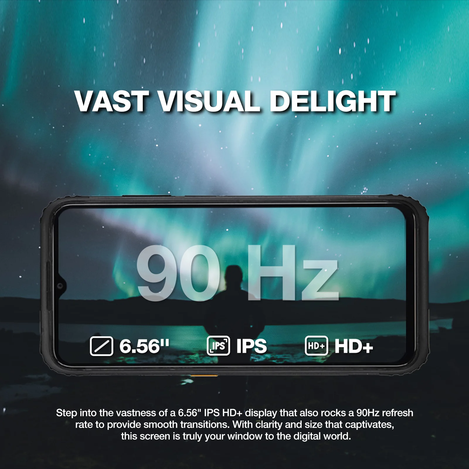 AGM H6 LITE | Ultra-Thin | Rugged | 6.56-inch 90Hz Display | 4GB RAM + 4GB Virtual Expanded RAM + 128GB ROM | Android 13 - Image 6
