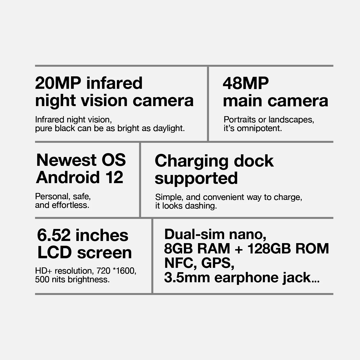 AGM H5 Pro | Android 12 | 20MP Night Vision | Huge 7000mAh battery | US Warehouse - Image 7